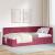 Cadru de pat colțar cu headboard bordo 100 x 200 cm Catifea GartenMobel Dekor