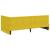 Cadru de pat colțar cu headboard Galben 100 x 200 cm Catifea GartenMobel Dekor