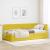Cadru de pat colțar cu headboard Galben 100 x 200 cm Catifea GartenMobel Dekor