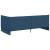 Cadru de pat colțar cu headboard albastru 100 x 200 cm țesătură GartenMobel Dekor