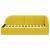 Cadru de pat colțar cu headboard Galben 90 x 190 cm Catifea GartenMobel Dekor