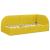 Cadru de pat colțar cu headboard Galben 100 x 200 cm Catifea GartenMobel Dekor