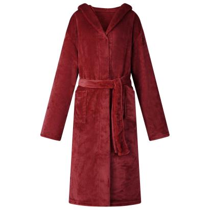 Robe cu glugă Roșu Bordeaux xl Flanelă GartenMobel Dekor