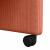 Scaune de dining cu roți 2 pcs Roșu portocalie 57 x 66 x 94 cm GartenMobel Dekor