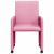 Scaune de dining cu roți 2 pcs Roz 57 x 66 x 94 cm țesătură GartenMobel Dekor