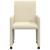 Scaune de dining 2 pcs Crem 57 x 66 x 94 cm Piele artificială GartenMobel Dekor