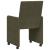 Scaune de dining cu roți 2 pcs Verde militar 57 x 66 x 94 cm GartenMobel Dekor