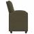 Scaune de dining cu roți 2 pcs Verde militar 57 x 67 x 95 cm GartenMobel Dekor