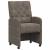 Scaune de dining cu roți 2 pcs Gri închis 58 x 67 x 97 cm GartenMobel Dekor