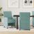 Scaune de dining 2 pcs verde-albăstriu 58 x 65 x 98 cm Catifea GartenMobel Dekor