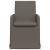 Scaune de dining cu roți 2 pcs Gri deschis 57 x 67 x 95 cm in GartenMobel Dekor