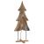 Brad de Crăciun cu suport Maro 180 cm Lemn masiv de tec GartenMobel Dekor