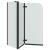 Încărcare duș Negru 120 x 68 x 130 cm Sticlă ESG și aluminiu GartenMobel Dekor