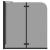 Încărcare duș Negru 120 x 68 x 130 cm Sticlă ESG și aluminiu GartenMobel Dekor
