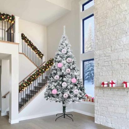 Set de Globuri de Crăciun 4 pcs Roz XXL GartenMobel Dekor