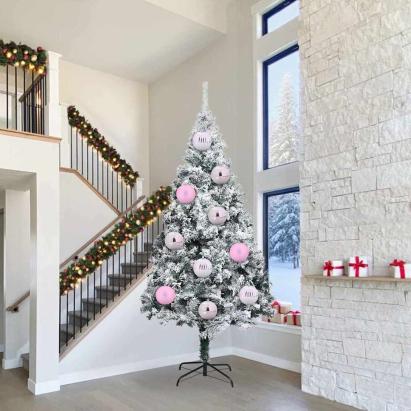 Set de Globuri de Crăciun 3 pcs Roz XXL GartenMobel Dekor