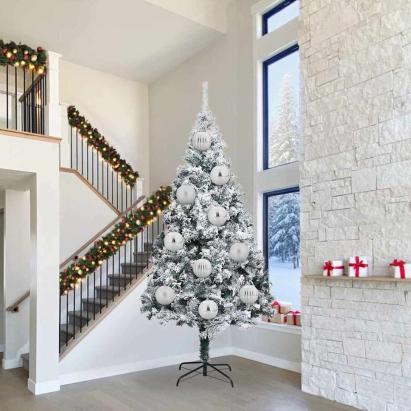 Set de Globuri de Crăciun Altele 3 pcs Argintiu Ø 25 cm XXL GartenMobel Dekor