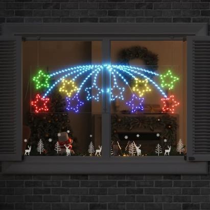 Steaua de Crăciun cu 432 LED Multicolour 180 x 57 cm PVC GartenMobel Dekor