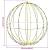 Bola cu 192 LED Alb cald 60 cm Metal GartenMobel Dekor