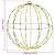 Bola cu 192 LED 2 pcs Alb cald 40 cm Metal GartenMobel Dekor