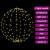Bola cu 384 LED 2 pcs Alb cald 60 cm Metal GartenMobel Dekor