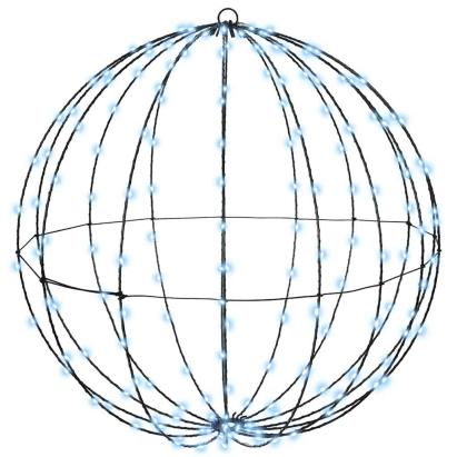 Bola cu 192 LED Alb rece 60 cm Metal GartenMobel Dekor