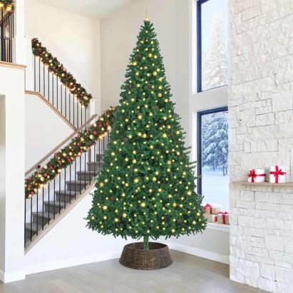 Guler pentru Pomul de Crăciun Negru 90 x 90 x 28 cm GartenMobel Dekor