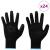 Manusi pentru Muncă 24 pcs Negru 9 / l Poliester GartenMobel Dekor
