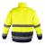 Geaca de lucru, convertibila in vesta, 3 in 1, maneci detasabile, reflectorizanta, poliester Oxford, galben si bleumarin, model Hi-Vis, marimea XL/54, NEO GartenVIP DiyLine