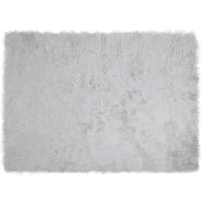 Covor Faux din Lână de oaie Gri 160 x 230 cm Poliester GartenMobel Dekor