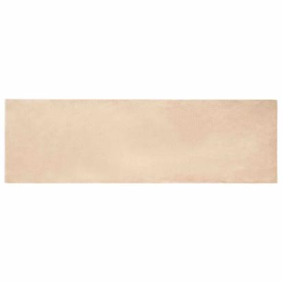 Covor din Blană Faux de Iepure Bej 80 x 250 cm Poliester GartenMobel Dekor