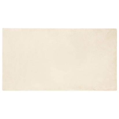 Covor din Blană Faux de Iepure Crem 80 x 150 cm Poliester GartenMobel Dekor