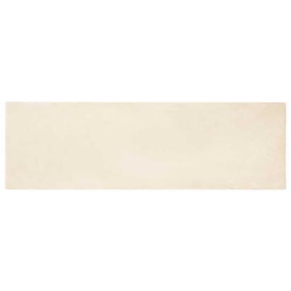 Covor din Blană Faux de Iepure Crem 80 x 250 cm Poliester GartenMobel Dekor