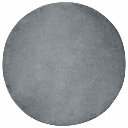 Covor din Blană Faux de Iepure Antracit Ø 160 cm Poliester GartenMobel Dekor