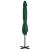 Umbrelă în consolă cu stâlp din aluminiu, verde, 250x250 cm GartenMobel Dekor