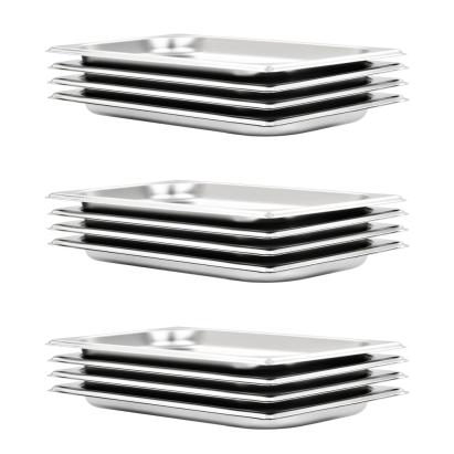 Recipiente Gastronorm 12 buc. GN 1/3 20 mm oțel inoxidabil GartenMobel Dekor