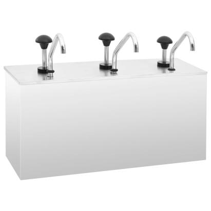 Dozator de sos, 3 x 3,5 L, oțel inoxidabil GartenMobel Dekor