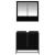 Set de mobilier pentru baie 2 pcs Stejar Negru Lemn compozit GartenMobel Dekor