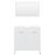 Set de mobilier de baie, alb, lemn prelucrat GartenMobel Dekor
