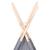 Cort de copii teepee cu geantă, gri 120x120x150 cm, piersică GartenMobel Dekor