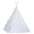 Cort de copii teepee cu geantă, gri, 115x115x160 cm, poliester GartenMobel Dekor