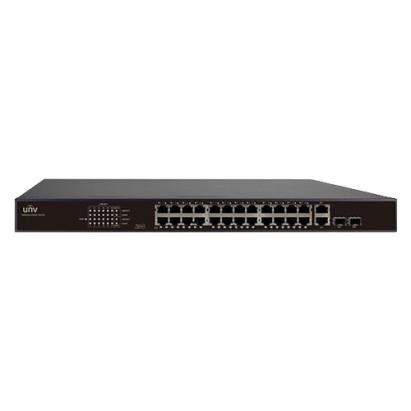 Switch 24 porturi PoE, 2 x porturi Combo 1000Mbps, 370W - UNV NSW2010-24T2GC-POE-IN SafetyGuard Surveillance