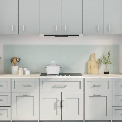 Spate de bucătărie 2 pcs Alb 100 x 50 cm sticlă securizată GartenMobel Dekor