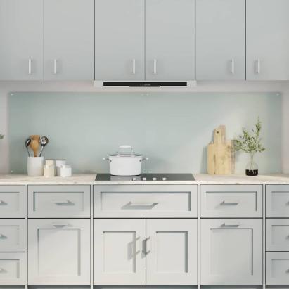 Spate de bucătărie 2 pcs Alb 100 x 60 cm sticlă securizată GartenMobel Dekor