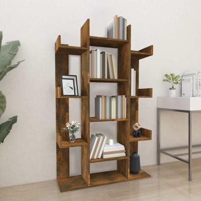 Bibliotecă, stejar fumuriu, 86x25,5x140 cm, lemn prelucrat GartenMobel Dekor