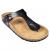 Slapi tip Sandale cu Talpa din Pluta Bio pentru Femei, Model Flip Flop, Marimea 36, Culoare Negru