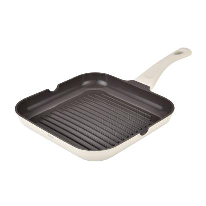 TIGAIE TIP GRILL DIN ALUMINIU TURNAT SUB PRESIUNE SI ACOPERIRE CERAMICA ? 28 CM ? ZG-ACS 11 CREM ProDesign DailyAppliances