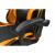 Scaun de gaming, cu perna lombara, portocaliu si negru, 65x67x112 cm + mousepad cadou, Aragon GartenVIP DiyLine