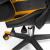 Scaun de gaming, cu perna lombara, portocaliu si negru, 65x67x112 cm + mousepad cadou, Aragon GartenVIP DiyLine
