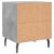 Noptiere, 2 buc., gri beton, 40x35x47,5 cm, lemn compozit GartenMobel Dekor